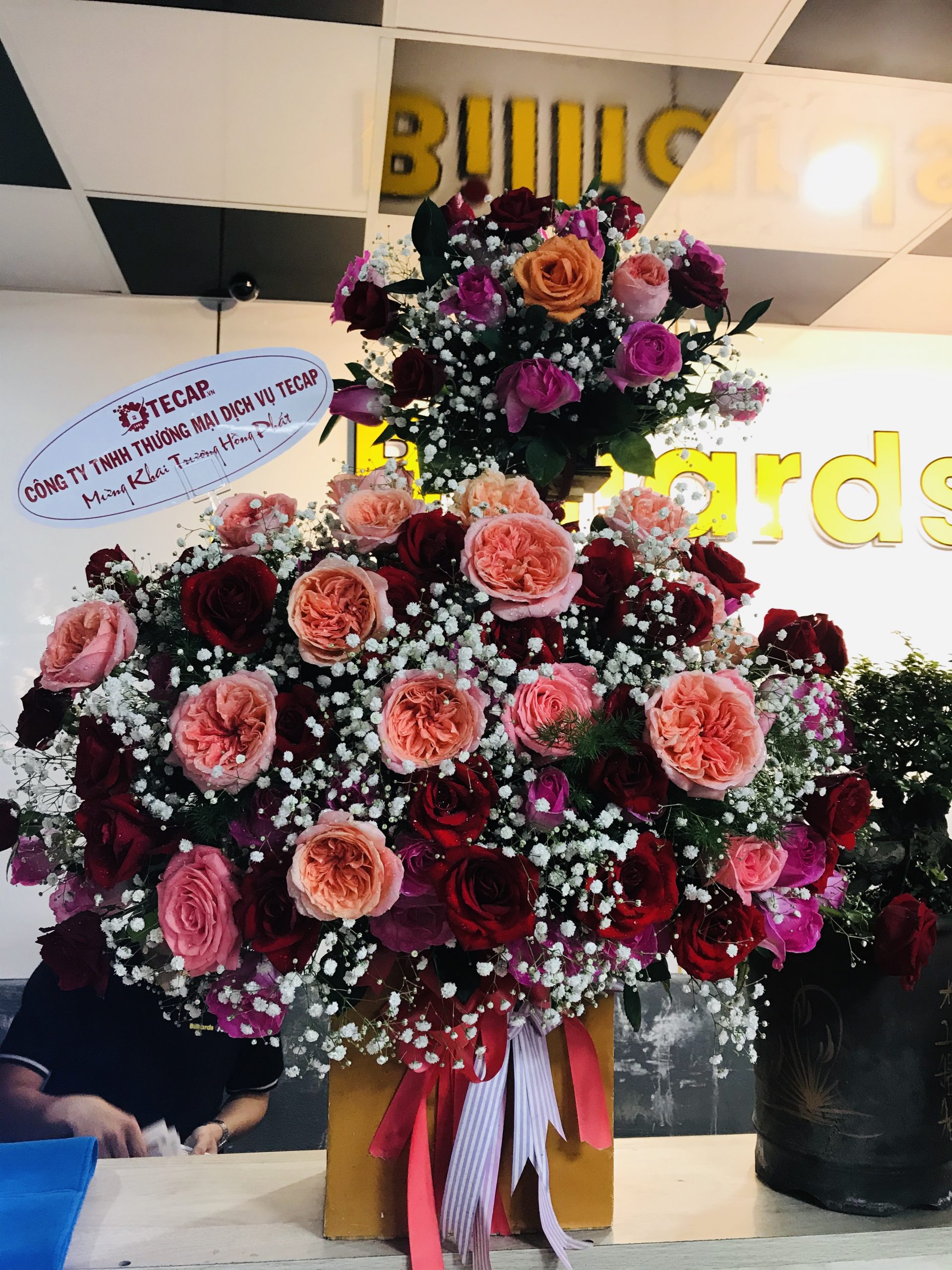 hoa mừng khai trương